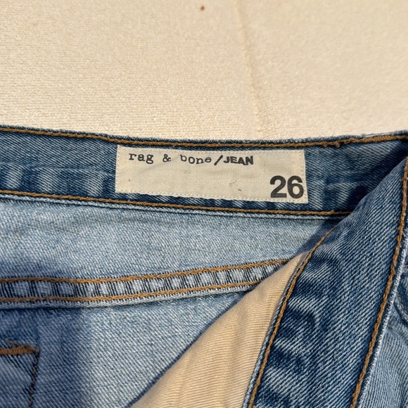 rag & bone distressed denim shirt size 26 - Picture 2 of 3